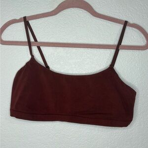 Skims Fits Everyone Scoop Neck Bra Red XL
